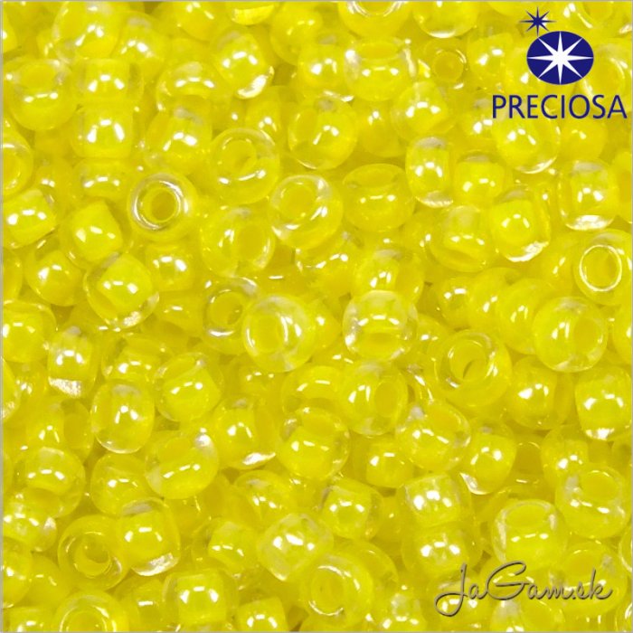 Rokajl Preciosa 10/0 Žltá priehľadná č.38186-25g (PR10006)